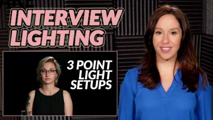 How to setup interview lighting